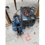 AN ARC WELDER, A TROLLEY JACK AND A FOOT PUMP