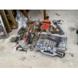 VARIOUS TOOLS - SPANNERS, DRILLS ETC