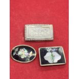 THREE SILVER BROOCHES