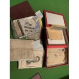 TWO BOXES OF EPHEMERA RELATING TO THE POTTERIES TO INCLUDE WATCHING BIRDS IN NORTH STAFFORDSHIRE,