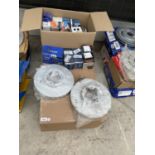 VARIOUS AUTO SPARES - BRAKE DISCS, PADS AND OIL FILTERS