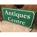 A PAIR OF 'ANTIQUES CENTRE' SIGNS