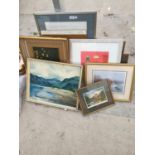 A QUANTITY OF FRAMED PRINTS AND PICTURES