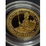 A 2018 GOLD HALF SOVEREIGN IN A CAPSULE