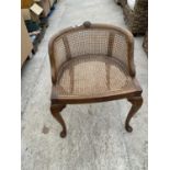 A MID 20TH CENTURY BERGERE DRESING STOOL