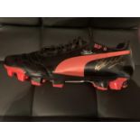 A PUMA EVO POWER 4 RF 9 BOOT SIGNED BY FALCAO COMPLETE WITH CERTIFICATE OF AUTHENTICITY