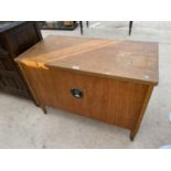 A TEAK BLANKET CHEST