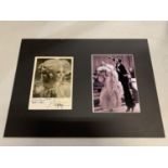 TWO MOUNTED PHOTGRAPHS OF GINGER ROGERS, ONE WITH FRED ASTAIRE, AND ONE SIGNED