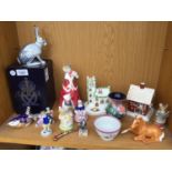 VARIOUS CERAMIC FIGURES TO INCLUDE COALPORT AND ROYAL CROWN DERBY