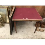 TWO VINTAGE FOLDING CARD TABLES