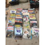 A LARGE COLLECTION OF VINTAGE CLASSIC CAR MAGAZINES, AUTOCAR MAGAZINES ETC