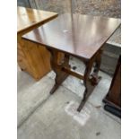 A SMALL REFECTORY STYLE TABLE, 24" SQUARE