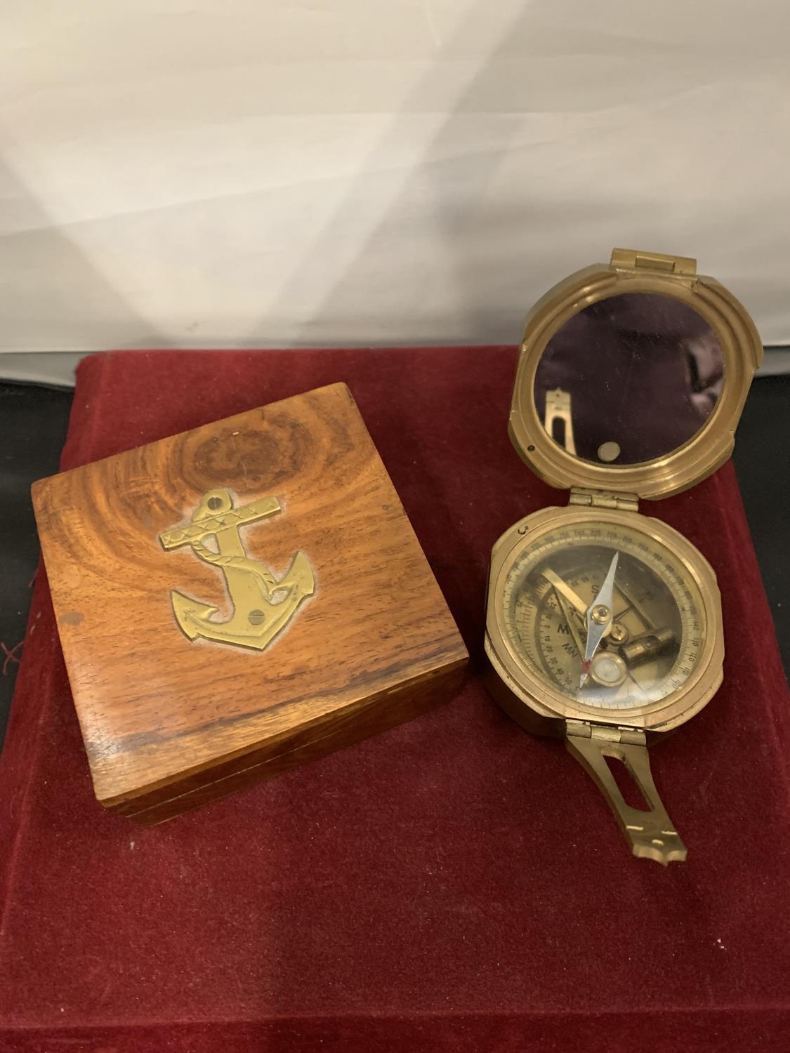 A STANLEY, LONDON BRASS COMPASS