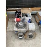 VARIOUS AUTO SPARES TO INCLUDE AN INVERTER, SMART BANKS AND BRAKE DISCS AND PADS ETC