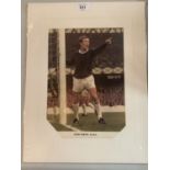 A SIGNED PICTURE OF COLIN HARVEY EVERTON IN A MOUNT COMPLETE WITH CERTIFICATE OF AUTHENTICITY