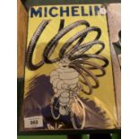 A METAL MAN CAVE PLAQUE ' MICHELIN'