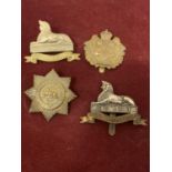 FOUR LINCOLNSHIRE CAP BADGES