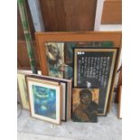 VARIOUS FRAMED AND UNFRAMED PRINTS AND PICTURES