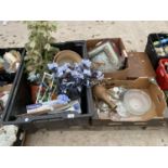 VARIOUS HOUSEHOLD CLEARANCE ITEMS - CERAMICS, A CANTEEN OF CUTLERY AND VARIOUS GLASSWARE