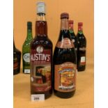 A 75CL BOTTLE OF MULLED WINE AND A 75L BOTTLE OF AUSTIN'S WINTER DRINK