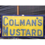 A 'COLMANS MUSTARD' LIGHT UP ADVERTISING SIGN