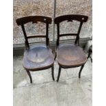 A PAIR OF BENTWOOD CHAIRS
