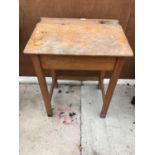 A VINTAGE CHILDS SCHOOL DESK