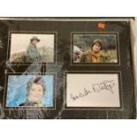 THREE PHOTOGRAPHS OF BRITISH ACTRESS BRENDA BLETHYN AND HER AUTOGRAPH