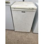 A ZANUSSI FREEZER. BOTTOM DRAWER MISSING.BELIEVED IN WORKING ORDER BUT NO WARRANTY