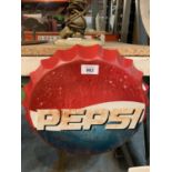 A 'PEPSI' BOTTLE CAP MAN CAVE SIGN