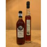 A BOTTLE OF DAMSON WINE AND A BOTTLE OF DAMSON LIQUEUR