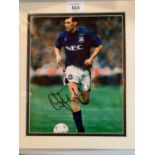 A SIGNED PHOTOGRAPH OF DUNCAN FERGUSON EVERTONCOMPLETE WITH CERTIFICATE OF AUTHENTICITY