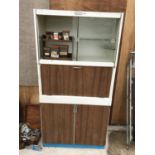 A VINTAGE 1950'S 'EASTHAM' KITCHEN CABINET