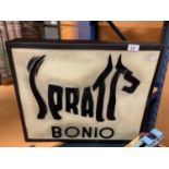 A 'SPRATTS BONIO' ADVERTISING LIGHT BOX SIGN