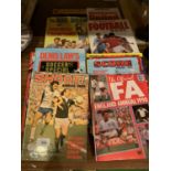 A LARGE QUANTITY OF VINTAGE BOOKS RELATING TO FOOTBALL