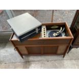 A MAGNABOX STEREOPHONIC RADIOGRAM AND FIDELITY B.S.R. RECORD PLAYER