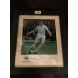 A FRAMED SIGNED PICTURE OF JACK CHARLTON COMPLETE WITH CERTIFICATE OF AUTHENTICITY