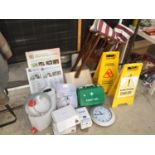 AN ASSORTMENT OF HEALTH AND SAFETY ITEMS
