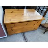 A PINE BLANKET CHEST