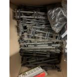 A LARGE QUANTITY OF METAL MODEL RAILWAY TRACKS