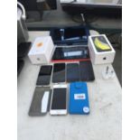 FIVE APPLE I PHONES COMPLETE WITH TWO KINDLE FIRE H.D.S WITH CHARGERS BELIEVED IN WORKING ORDER