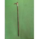 A STAGHORN ANTLER CROWN WALKING STICK