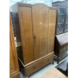 AN EARLY 20TH CENTURY WARDROBE 42" WIDE