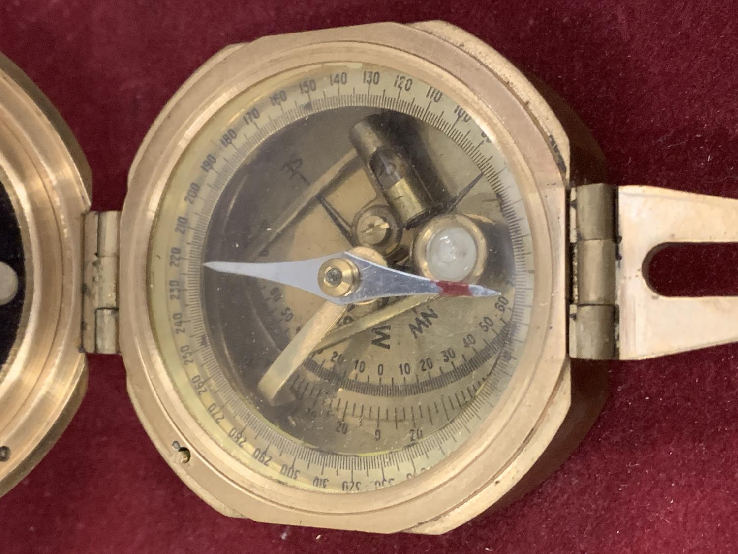 A STANLEY, LONDON BRASS COMPASS - Image 3 of 5