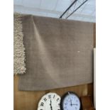 AN EXTRA LARGE BEIGE WOOL JOHN LEWIS RUG 78 X 118"