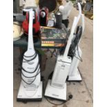 TWO WHITE PANASONIC HOOVERS BOTH BELIEVED IN WORKING ORDER BUT NO WARRANTY