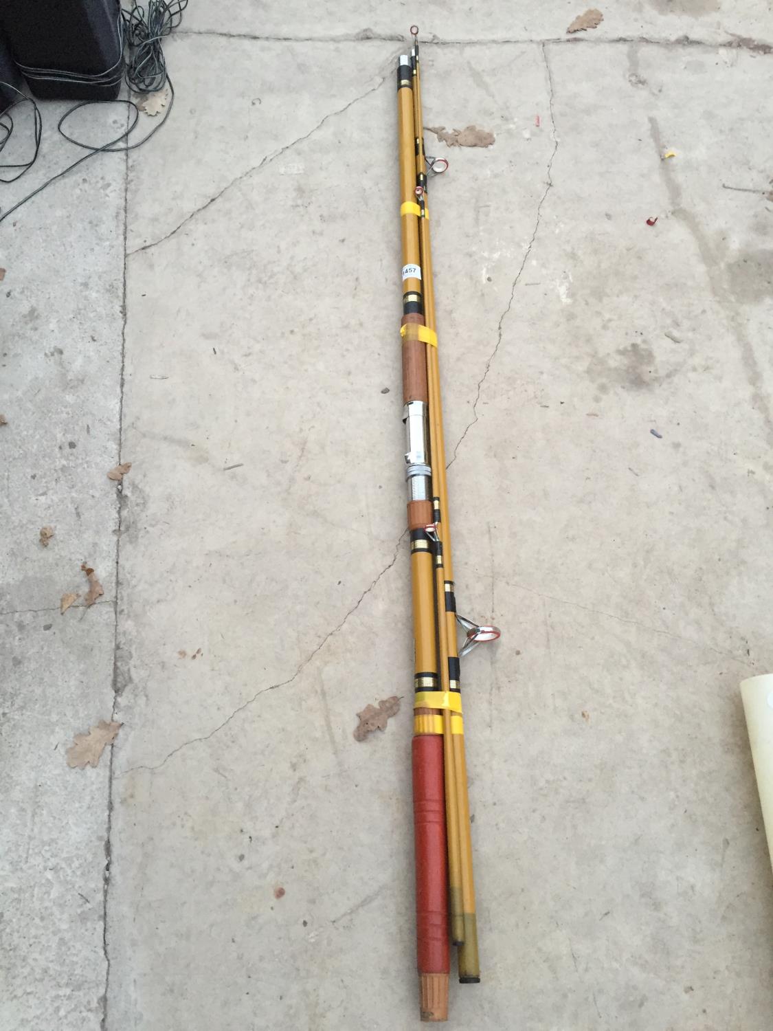 A THREE PIECE BOAT/BEACH ROD