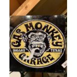 A 'GAS MONKEY GARAGE SIGN'