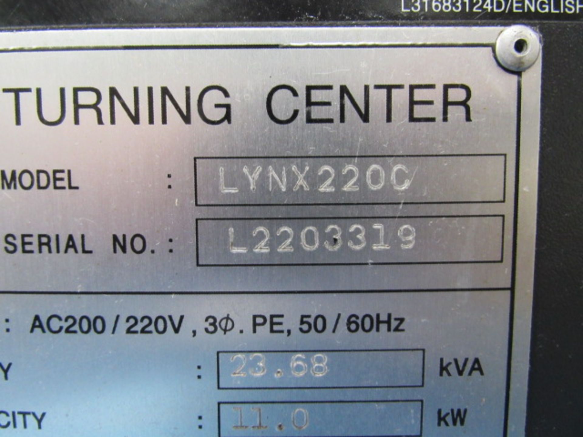 Doosan Lynx 220 B/C CNC Turning Center - Image 6 of 7