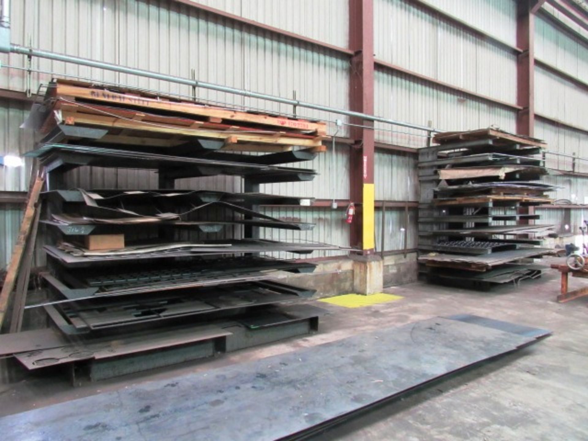 (2) Rack & Contents of Plate Steel